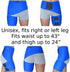 ROXOFIT Hip Brace - Hamstring Thigh Compression Support - Sciatica Pain Relief Brace - Wrap for Hip Flexor Strain, Groin Pull, SI Joint, Arthritis, Bursitis, Sciatic Nerve for Men, Women (Blue)