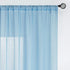 FMFUNCTEX Sky-Blue Sheer Curtains for Living Room 96 inches Long Linen Textured Light Filtering Window Draperies with Rod Pocket Voile Panels for Bedroom 2 Pack, Rod Pocket 52" w