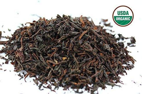 English Breakfast Tea, CRISP, RICH & AROMATIC well-rounded loose leaf tea, 110+ cups, 8oz Organic Ceylon SINGLE ESTATE tea, 100% Idulgashinna estate, OP grade tea, U.S.A. Processed & Quality Control