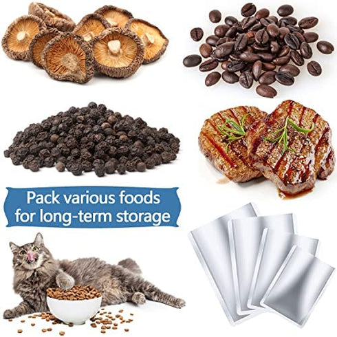 30 Pieces 4 Sizes Mylar Bags Assorted Sizes, 5 Mil Mylar Bags for Food Storage (Size: 5 × 7, 1 Quart/2 Quart/1 Gallon Mylar Bags)
