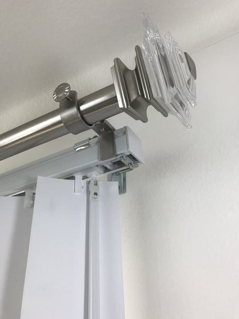 NONO Bracket - Outside Mounted Blinds Curtain Rod Bracket Attachment (Brass Set of 3)