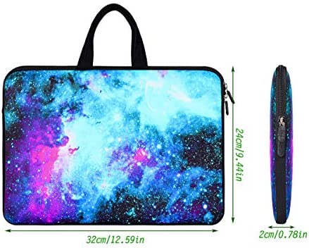 14" Laptop Carrying Bag Chromebook Case Neoprene Sleeve Compatible with HP Stream 14 /HP Chromebook 14/Acer Chromebook 14 CB3-431 CP5-471/Lenovo Flex 4 5 14"(Galaxy Blue Space)