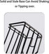 Cutting Board Rack Holder Chopping Board Organizer Stand Kitchen Pot Pan Lids Rack Organizer Flat Steel 4.92?x5.72?x8.46? (Black)