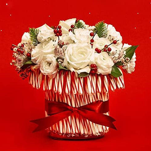 Brach's Bobs Red & White Mint Canes, Christmas Candy, Stocking Stuffers for Kids, Holiday Classic, 5.3 Oz, 12 Count (Pack of 1)