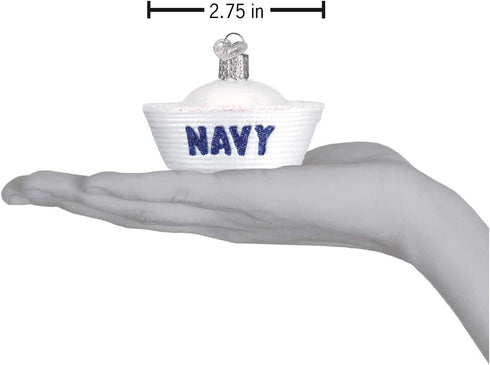 Old World Christmas Navy Cap Ornament, Multi
