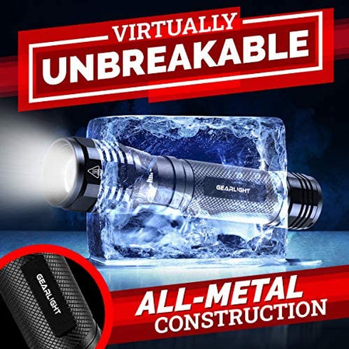 GearLight S2500 LED Flashlight - Extremely Bright, Powerful Tactical Flashlights with High Lumens for Camping, Emergency & Everyday Use?