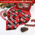 BINGPET Christmas Dog Bandanas - 3 Pack Plaid Pet Triangle Scarfs with Printing for Small Medium Large Dogs