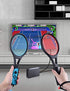 Tennis Racket for Nintendo Switch&Switch OLED Joy-Con, Tendak Grip Sports Game Accessories for Mario Tennis Aces Game with 12 in 1 Game Card Case (2 Pack, Black)