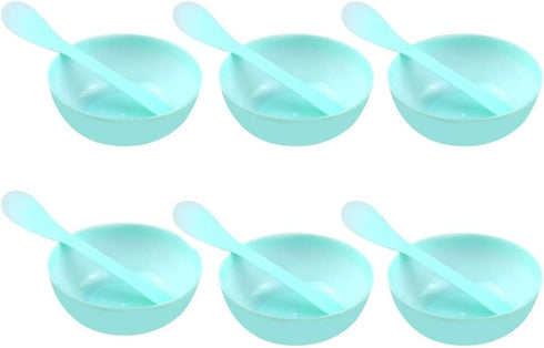 Soochat 6 Pcs DIY Slime Making Tools Glue Slime Mixing Bowls Slime Organizer for Kids Funny Slime Making Arts(Green)
