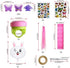 BAPHILE Bike Accessories for Kids Girls Bike Bicycle Decorations Including Pink Bike Handlebar Grips, Bike Streamers, Butterfly Bike Wheel Spokes, Flower Bell and Stickers,Rabbit Balloon