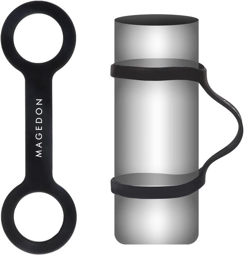 MAGEDON (2 pack) Water Bottle Carrier Grip,Water Handle Grip,Cup Strap, soft band holder strap makes any bottle handheld. For Running Bike, gym or jogging