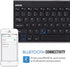Bluetooth Keyboard, Arteck Stainless Steel Universal Portable Wireless Bluetooth Keyboard for iOS iPad 10.2-inch, Air, Pro, Mini, Android, Windows Tablets PC Smartphone Built in Rechargeable Battery
