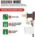 612 Vermont 35 Clear Mini Christmas String Lights on Brown Wire Cord, UL Approved for Indoor Use Only, 9 Foot of Lighted Length, 10 Foot of Total Length