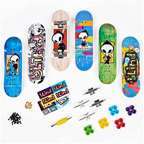 TECH DECK, Ultra DLX Fingerboard 4-Pack, Element Skateboards, Collectible and Customizable Mini Skateboards, Kids Toy for Ages 6 and up