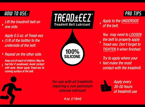 GSM Brands Treadmill Belt Lubricant - 100% Silicone Acrylic Pouring Oil - Elliptical Exercise Machine Lube (4 oz Size)