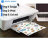 JETCITY Premium Printable Vinyl Sticker Paper | Inkjet & Laser Printers | Waterproof | Cricut Compatible | Glossy - Pack of 15 Sheets