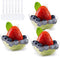 Kingrol 100 Ct Mini Dessert Cups with Spoons, 2 Ounces Disposable Bowls for Mousse, Puddings, Appetizers, Entrees, Sundaes
