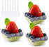 Kingrol 100 Ct Mini Dessert Cups with Spoons, 2 Ounces Disposable Bowls for Mousse, Puddings, Appetizers, Entrees, Sundaes