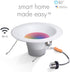 Globe Electric 50079 Collection Smart Retrofit Recessed Light, Multicolor