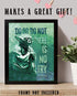 "Do or Do Not. There is No Try"- Master Yoda Quotes Wall Art- 8 x 10" Wall Art Print- Ready to Frame. Star Wars Typographic Decor for Home- Office- Cave-Theater. Perfect Gift to Motivate & Inspire.