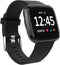Sport Bands Compatible with Fitbit Versa 2 Band/Fitbit Versa/Versa Lite, Classic Soft Silicone Replacement Wristbands for Versa 2 Smart Watch Women Men Black Large