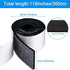 Shappy 2 Packs Felt Furniture Pads Heavy Duty Felt Strip Roll with Adhesive Backing Adhesive Felt Tape for Protecting Hardwood Floors Chair Wall Protector(120 x 2 x 0.12 Inch,Black)