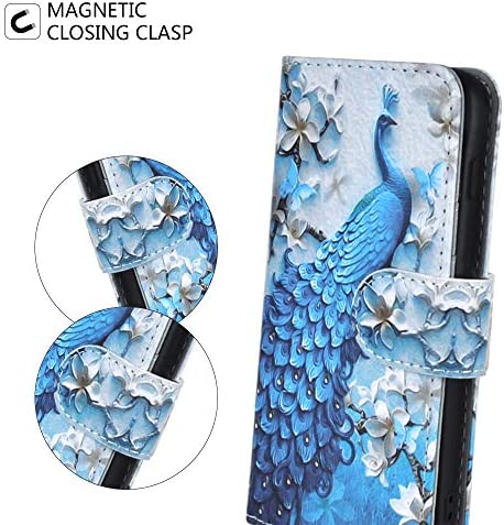 iPhone 7 Plus Case, iPhone 8 Plus Case, UrSpeedtekLive Wallet Case, Premium PU Leather Flip Case Cover with Card Slots & Kickstand for Apple iPhone 7 Plus (2016) / iPhone 8 Plus (2017)-Peacock