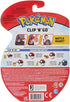 Wicked Cool Toys Pokémon Official Eevee Clip 'n' Go, Comes with Eevee Action Figure and Great Ball