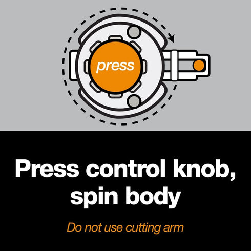 Fiskars 193800-1001 Circle Cutter with 2 Replacement Blades , Orange