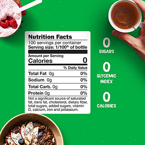 Pyure Organic Liquid Vanilla Stevia Drops | Stevia Liquid Sweetener Keto Sugar Substitutes | Zero Calorie, Zero Sugar, Zero Carb | Plant-Based Sugar Free Liquid Stevia Extract |1.8 oz (1 Pack)