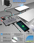 Hiearcool USB C Hub,USB-C Laptop Docking Station,11 in 1 Triple Display Type C Adapter Compatible for MacBook and Windows(2HDMI VGA PD3.0 SD TF Card Reader Gigabit Ethernet 4USB Ports)