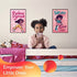 Black Girl Wall Art for Little Girl Room Decor – Black Art Posters for Teen Girls Room Set of 4 - Kids Room Decor for Girls - Girls Wall Decor - Black Woman Wall Art 11x17” - Kids Posters