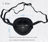 UPSTORE 1PCS Black Unisex Concave Shape Single Eyepatch Amblyopia Corrected Visual Acuity Recovery Eye Patch Cover Pads with Adjustable Strap for Lazy Eye/Amblyopia/Strabismus (L)