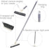 SUPERWASH PLUS Grout Brush with Extendable Handle, Swivel Brush Head with Heavy Duty Stiff V-Shaped Bristles, 55 Inch Long Handle Floor Scrubber Cleans Corners, Shower Tile, Bathtub and Patio Deck