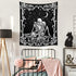 Wonrizon The Lovers Skull Tapestry,Black and White Romantic Constellation Skeleton Tapestries Wall Hanging decor for Living Room Bedroom (51.2”x 59.1”)
