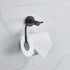Cavoli Bathroom Accessories Set 2-Piece Aluminum Towel Ring, Toilet Paper Holder, Rustproof Wall Mounted Matte Black Finish