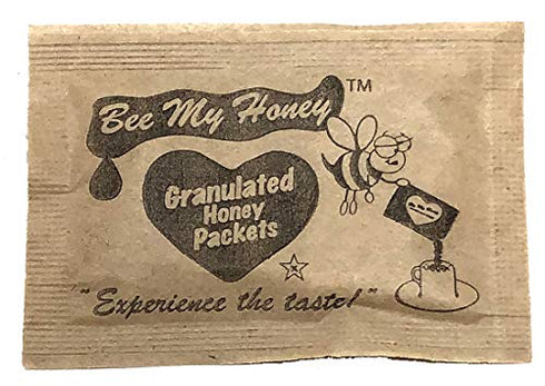 Bee My Honey Pure Granulated Honey Packets Individual Honey Crystal Packets (60)