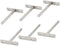 Bestgle 6Pcs 3-Inch Invisible Floating Shelf Brackets, Stainless Steel Hidden Shelves Supports, Wall Holder Concealed Bracket Mount Kit for DIY Home Wall Shelf