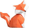 Garneck Resin Decoration Fox Geometric Modern Design Ornaments Family Sculpture Artwork (Size S: 3.9x1.5x3.9inch )