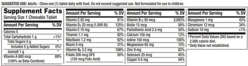 Centrum Adults 50+ Fresh & Fruity Chewables Multivitamin / Multimineral Supplement (60 ct) Mixed Berry