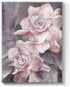 Lamplig Flowers Canvas Wall Art Floral Prints Pink and Gray Rose Pictures Modern Paintings Romantic Artwork for Bedroom Bathroom Office Living Room Home Room Wall Decor 12x16 Inch