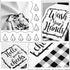 2 Pieces Farmhouse Hand Towel for Bathroom Black White Hand Towels Funny Black and White Bathroom Decor for Bathroom Kitchen Farmhouse Restroom (Classic Style)