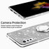 for LG Velvet 5G Case (LM-G900), LG Velvet 5G UW Case Glitter Luxury Sparkles TPU Silicone Slim Cute for Women Girls with Kickstand, Bling Diamond Ring Stand & Strap Case for LG Velvet 5G (Silver)