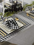 DII Gingham Check Tabletop Collection, Black, Placemat Set