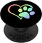 Paw Print Dog Cat PawPrint Heart Retro Rainbow Cell Device PopSockets Swappable PopGrip