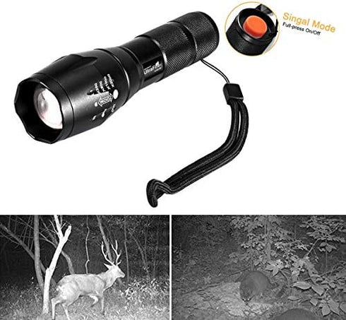 IR illuminator Flashlight, UltraFire 850nm Focus Adjustable IR Led Flashlight Infrared Light Torch for Night Vision, Coyote Hog Predator Hunting