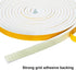 Yotache White Doors Windows Insulation Tape 2 Rolls 1/2 Inch Wide X 1/4 Inch Thick, Foam Weather Stripping Gasket Tape Seal for Draft, Soundproofing, Total 26 Feet Long (2 X 13 Ft Each)