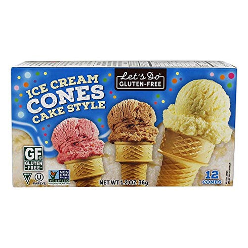 Let's Do Gluten Free Ice Cream Cones - 1.2 oz