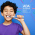 Quip Kids Electric Toothbrush - Sonic Toothbrush with Small Brush Head, Travel Cover & Mirror Mount, Soft Bristles, Timer, and Rubber Handle - Blue