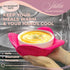 SHILA Bowl Cozy, Multicolor Set of 5 Microwave-Safe Hot Bowl Holders to Keep Your Hands Cool and Your Food Warm, Polyester & Sponge Heat Resistant Dish Pads for Soup, Rice and Pasta Bowls